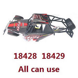 Shcong Wltoys 18428 18429 RC Car accessories list spare parts car shell and frame set Red