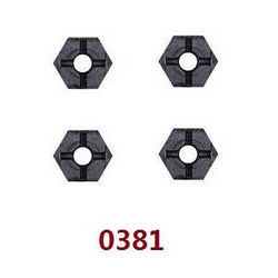 Shcong Wltoys 18428 18429 RC Car accessories list spare parts hexagon wheel seat 0381