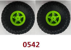 Shcong Wltoys 18628 18629 RC Car accessories list spare parts tires 2pcs 0542 (Green)