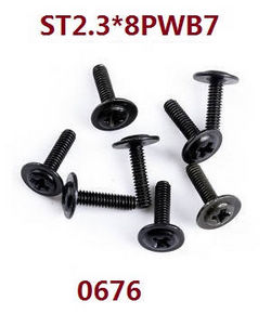 Shcong Wltoys 18628 18629 RC Car accessories list spare parts screws ST2.3*8PWB7 0676