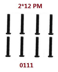Shcong Wltoys 18628 18629 RC Car accessories list spare parts screws 2*12PM 0111 - Click Image to Close