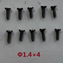 Shcong Wltoys 24438 24438B RC Car accessories list spare parts screws 1.4*4 10pcs