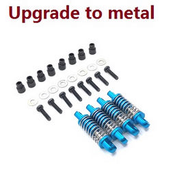 Shcong Wltoys K969 K979 K989 K999 P929 P939 RC Car accessories list spare parts shock absorber (Blue Metal) 4pcs - Click Image to Close
