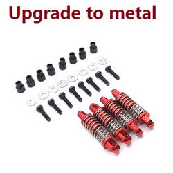 Shcong Wltoys K969 K979 K989 K999 P929 P939 RC Car accessories list spare parts shock absorber (Red Metal) 4pcs