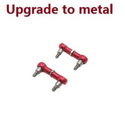 Shcong Wltoys K969 K979 K989 K999 P929 P939 RC Car accessories list spare parts adjustable connect pull rod (Metal Red) - Click Image to Close