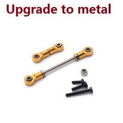 Shcong Wltoys XK 284131 RC Car accessories list spare parts steering rod + servo rod (Metal Gold) - Click Image to Close