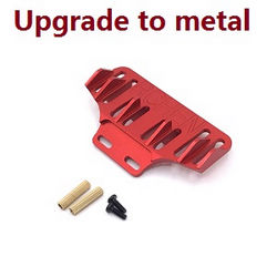 Shcong Wltoys K969 K979 K989 K999 P929 P939 RC Car accessories list spare parts rear bumper (Metal Red) - Click Image to Close