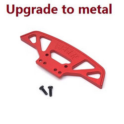 Shcong Wltoys K969 K979 K989 K999 P929 P939 RC Car accessories list spare parts front bumper (Metal Red) - Click Image to Close