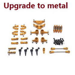Shcong Wltoys K969 K979 K989 K999 P929 P939 RC Car accessories list spare parts upgrade to metal parts group E (Gold)