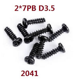 Shcong Wltoys XK 284131 RC Car accessories list spare parts screws set 2*7PB 2041