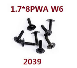 Shcong Wltoys XK 284131 RC Car accessories list spare parts screws set 1.7*8PWA W6 2039 - Click Image to Close