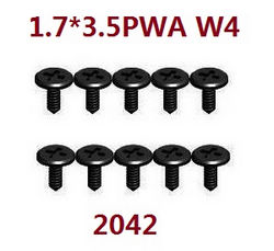 Shcong Wltoys XK 284131 RC Car accessories list spare parts screws set 1.7*3.5PWA W4 2042