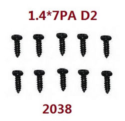 Shcong Wltoys XK 284131 RC Car accessories list spare parts screws set 1.4*7PA D2 2038 - Click Image to Close