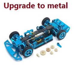 Shcong Wltoys K969 K979 K989 K999 P929 P939 RC Car accessories list spare parts metal upgraded frame module (Assembled) Blue