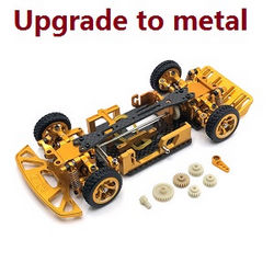 Shcong Wltoys K969 K979 K989 K999 P929 P939 RC Car accessories list spare parts metal upgraded frame module (Assembled) Gold
