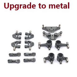 Shcong Wltoys K969 K979 K989 K999 P929 P939 RC Car accessories list spare parts upgrade to metal parts group C (Titanium color)