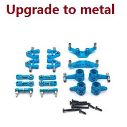 Shcong Wltoys K969 K979 K989 K999 P929 P939 RC Car accessories list spare parts upgrade to metal parts group D (Blue)