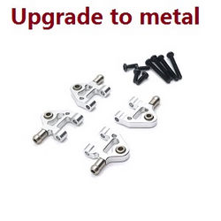 Shcong Wltoys K969 K979 K989 K999 P929 P939 RC Car accessories list spare parts lower swing arm (Silver Metal)