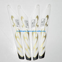 Shcong HCW 521 521A 527 527A RC helicopter accessories list spare parts main blades (2x upper + 2x lower)