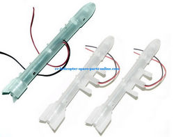 Shcong HCW 521 521A 527 527A RC helicopter accessories list spare parts LED set (1x bottom + 2x side) 3pcs