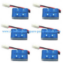 Shcong Shuang Ma 7010 Double Horse RC Boat accessories list spare parts 7.2V 900mAh battery 6pcs