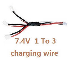 Shcong Shuang Ma 7011 Double Horse RC Boat accessories list spare parts 1 to 3 charger wire 7.4V
