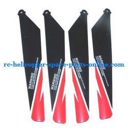Shcong Ming Ji 802 802A 802B RC helicopter accessories list spare parts main blades (Red)