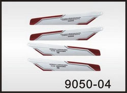 Shcong Double Horse 9050 DH 9050 RC helicopter accessories list spare parts main blades (2x upper + 2x lower)