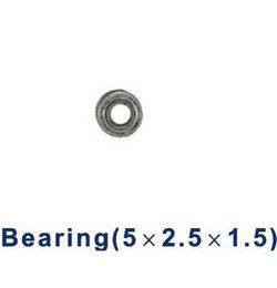 Shcong Double Horse 9050 DH 9050 RC helicopter accessories list spare parts bearing (small 5*2.5*1.5mm)
