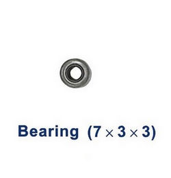 Shcong Double Horse 9050 DH 9050 RC helicopter accessories list spare parts bearing (medium 7*3*3mm)