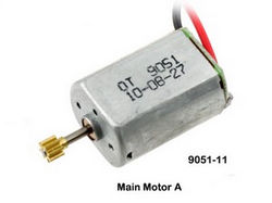 Shcong Double Horse 9051 9051A 9051B DH 9051 RC helicopter accessories list spare parts main motor with long shaft