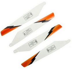 Shcong Shuang Ma 9051 9051A 9051B SM 9051 RC helicopter accessories list spare parts main blades (Orange)