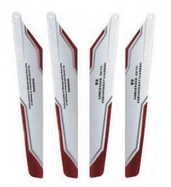 Shcong Double Horse 9101 DH 9101 RC helicopter accessories list spare parts 1 sets main blades (Upgrade White-Red)