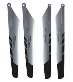 Shcong Shuang Ma 9101 SM 9101 RC helicopter accessories list spare parts 1 sets main blades (Upgrade Silver-Black)