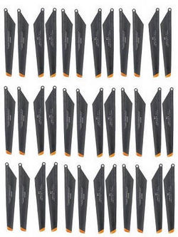 Shcong Huan Qi HQ 848 848B 848C RC helicopter accessories list spare parts 9 sets main blades (Upgrade Black-Orange)