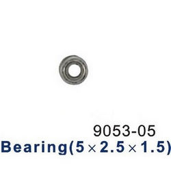 Shcong Double Horse 9053 DH 9053 RC helicopter accessories list spare parts bearing (Small 5*2.5*1.5mm)