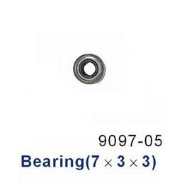 Shcong Double Horse 9097 DH 9097 RC helicopter accessories list spare parts bearing (7*3*3)