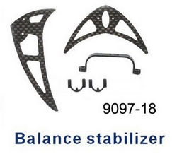 Shcong Shuang Ma 9097 SM 9097 RC helicopter accessories list spare parts tail decorative set