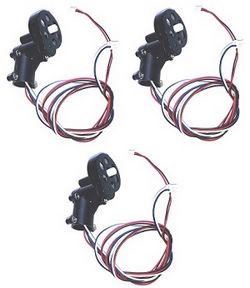 Shcong Shuang Ma 9101 SM 9101 RC helicopter accessories list spare parts tail motor + tail motor deck + tail LED light (3 set)