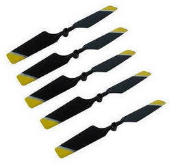 Shcong Double Horse 9101 DH 9101 RC helicopter accessories list spare parts tail blade (Yellow) 5 pcs