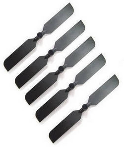 Shcong Double Horse 9101 DH 9101 RC helicopter accessories list spare parts tail blade (Black) 5 pcs