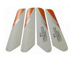 Shcong Shuang Ma 9098 9102 SM 9098 9102 RC helicopter accessories list spare parts main blades (Orange)