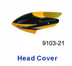 Shcong Double Horse 9103 DH 9103 RC helicopter accessories list spare parts head cover (Yellow)