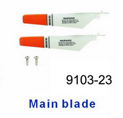 Shcong Double Horse 9103 DH 9103 RC helicopter accessories list spare parts main blades (Red)