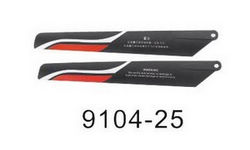 Shcong Double Horse 9104 DH 9104 RC helicopter accessories list spare parts main blades (red)