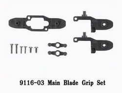 Shcong Shuang Ma 9116 SM 9116 RC helicopter accessories list spare parts main blade grip set