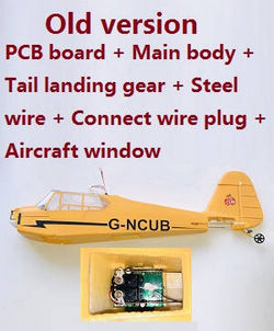 Shcong Wltoys XK A160 RC Airplanes Helicopter accessories list spare parts Old version PCB board + main body + tail landing gear + steel wire + connect wire plug + aircraft window (Assembled)