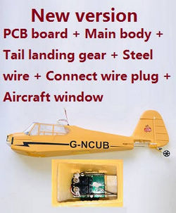 Shcong Wltoys XK A160 RC Airplanes Helicopter accessories list spare parts New version PCB board + main body + tail landing gear + steel wire + connect wire plug + aircraft window (Assembled)