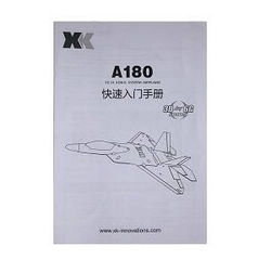 Shcong Wltoys XK A180 RC Airplanes Helicopter accessories list spare parts English manual instruction book