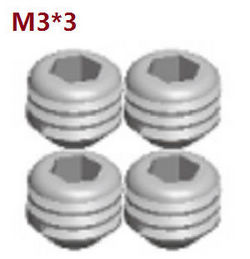 Shcong Wltoys A232 RC Car accessories list spare parts A292-91 set screws M3*3